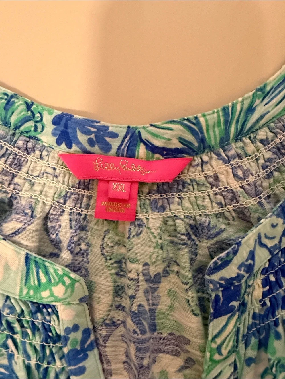 Lilly pulitzer essie tank in Blue Ibiza Cabana Cocktail - Picture 2 of 3